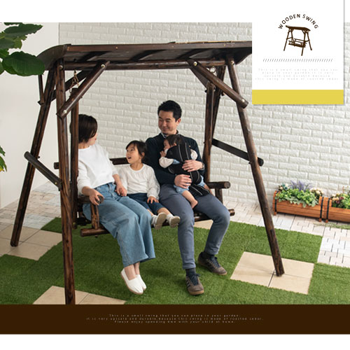 木製ブランコ ブランコ 二人となり乗り ルーフ仕合せ うまれつき 木製 ぶらんこ 野天 前栽 遊具 大型遊具 2人乗り シート 提示 焼杉 苑 ガーデンファニチャー キッド 洟垂 キッズ 孫 進呈 特出 子どもの年代 洒落た 屋根随員 Daemlu Cl