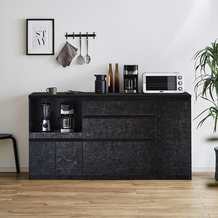 楽天市場】エイト120 キッチンカウンター メープル柄NA【古賀家具