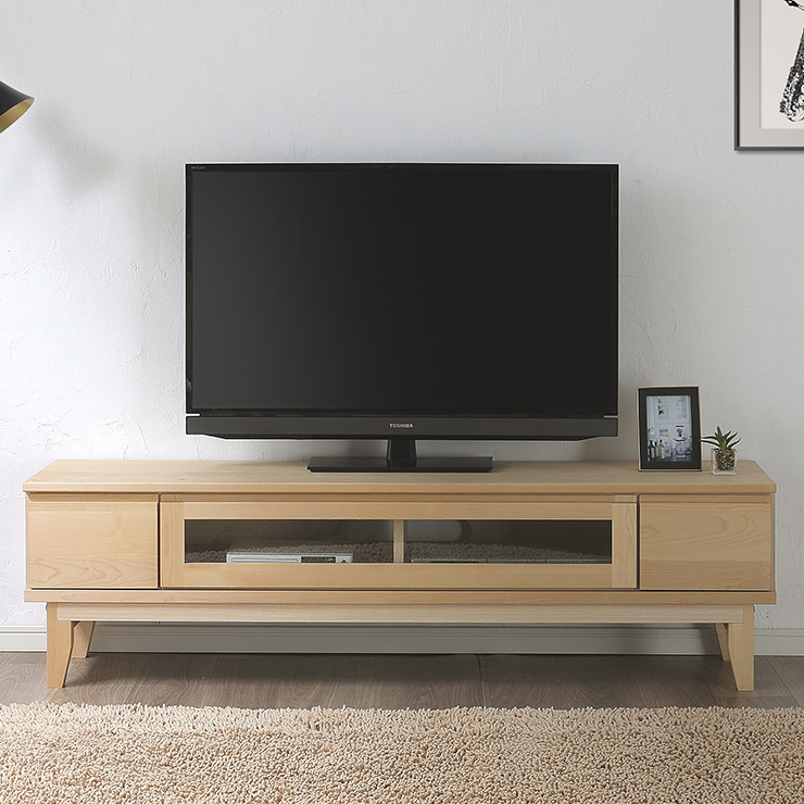 テレビ台 テレビボード 完成品 大川家具 収納 TV台 テレビラック ロータイプ おしゃれ TVボード ローボード 幅153.2 お掃除ロボット対応 天然木 天然木突板 無垢 無垢材 木 北欧 北欧風 ラーム 国産 日本製｜KAGUCOCO