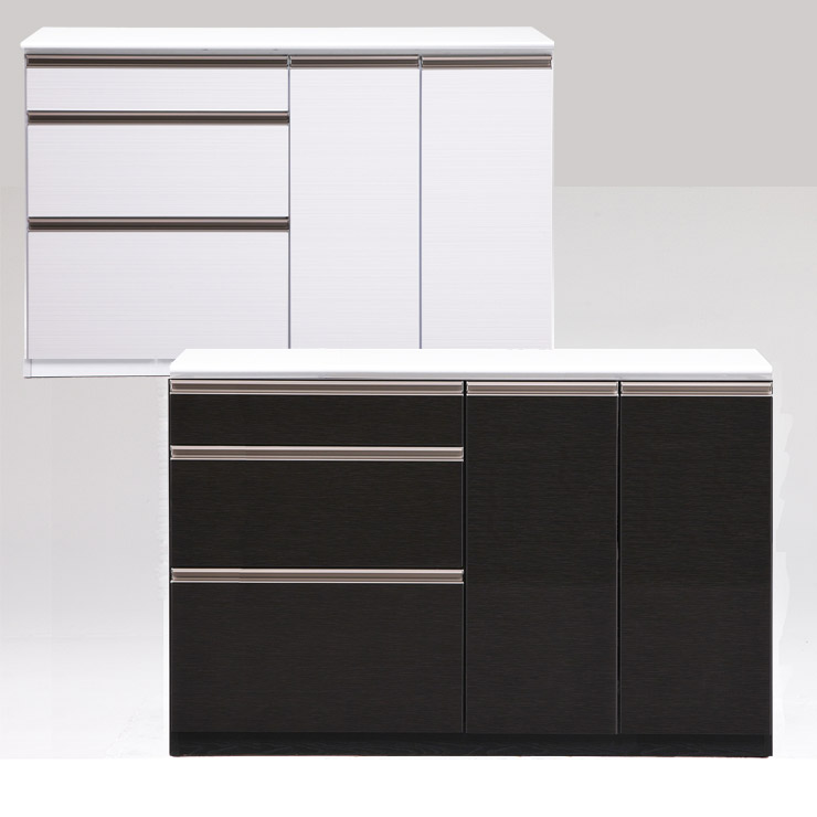 ★ P3倍 マラソン限定 ★ キッチンカウンター 大川家具 完成品 レンジ台 レンジボード キッチン収納 キッチン家電 炊飯器 家電収納 おしゃれ 幅139 シンプル メラミン天板 コト 140扉カウンター 輸入品