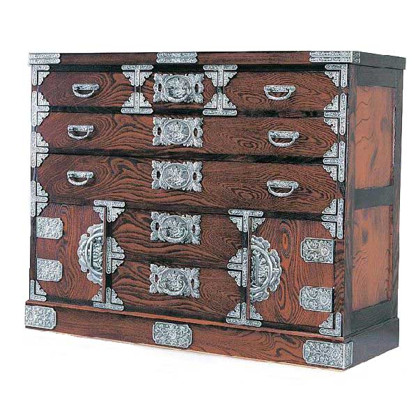 筑後民芸たんす 楽天市場】受注生産 民芸家具 和 和風 民芸箪笥135cm幅 「筑後民芸 T