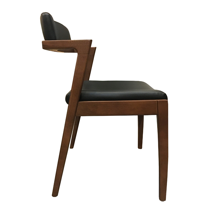 【楽天市場】ハーフアーム ダイニングチェア 肘付き ブラック デザイナーズ家具 椅子 疲れにくい 同色 2脚セット リビング椅子 アームチェア
