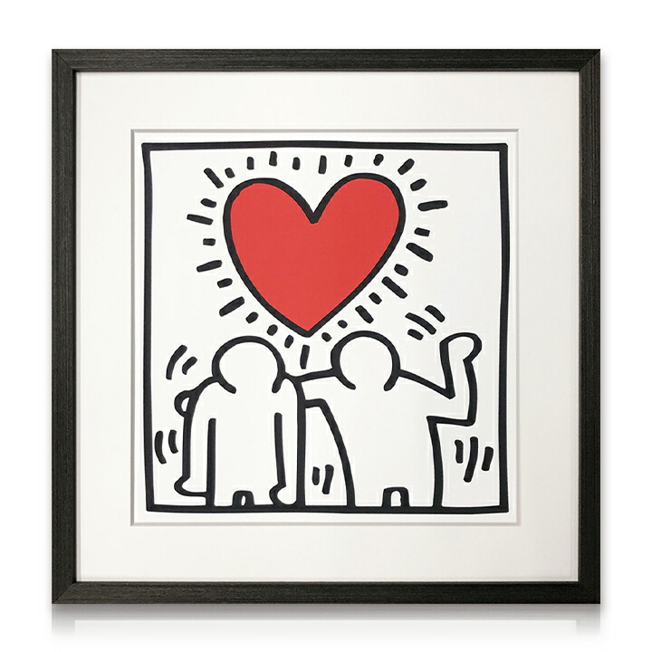 楽天市場】アートフレーム キース・ヘリング Keith Haring Untitled