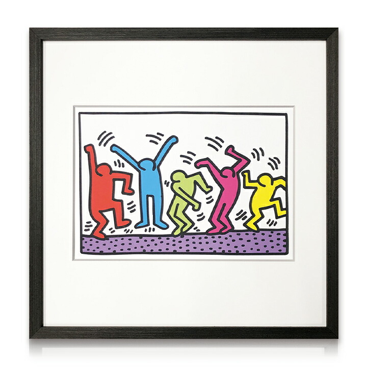 楽天市場】アートパネル キースヘリング Keith Haring Untitled IKH