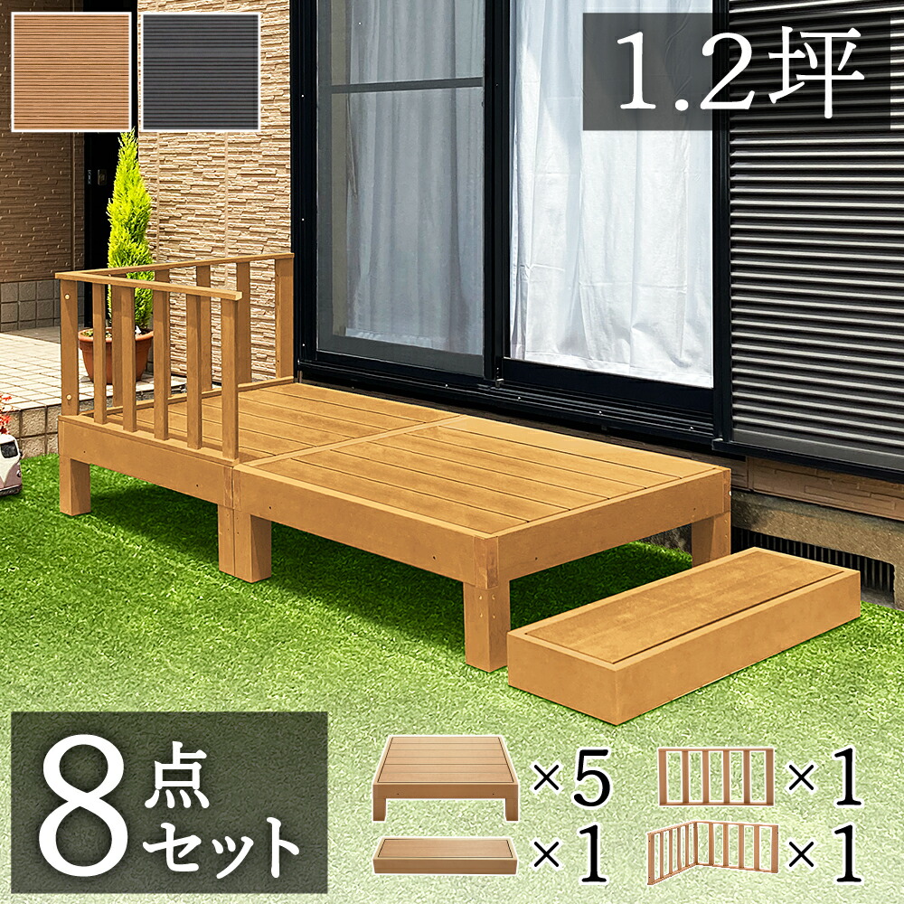 即購入NG】ウッドデッキ 人工木 縁台 0.25坪 1台 ウッドデッキ 0.25坪
