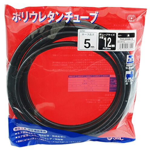 PUチューブФ12×5m SK11 TU1208B-5 国内シェアーNO.1のSMC社製のチューブを採用しており、安心してご使用いただけます。空圧工具・空圧機器専用ポリウレタンチューブ。 BFJ1039233