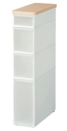 12％OFFクーポン配布中 07/23(木)00:00～ スリムタイプ　耐熱木天板　4段　TS-121WT ホワイト｜家具ドキッ！