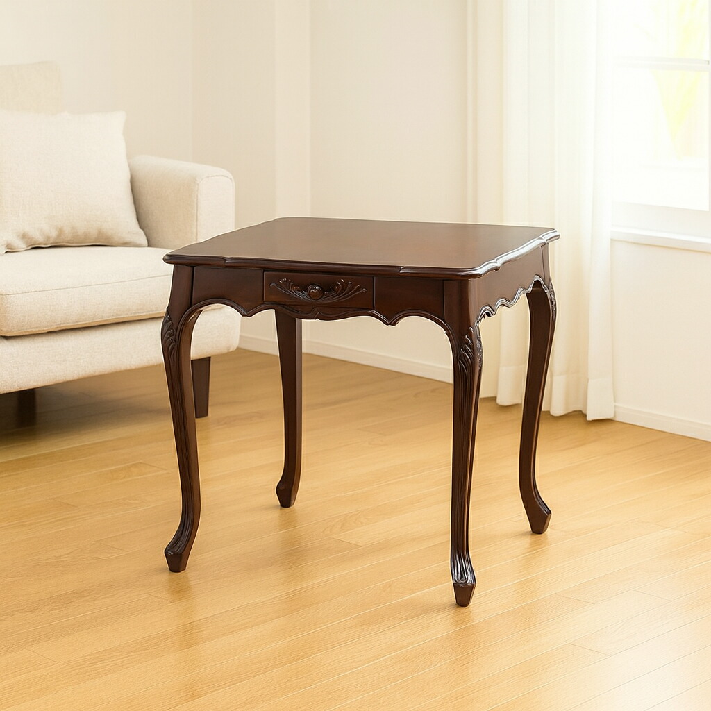 楽天市場】コンソールテーブル 猫脚 幅約90cm 電話台 ブラウン 猫足