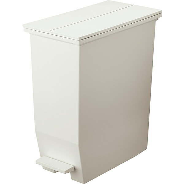 SOLOW　ペダルオープンツイン35L　ダストBOX　ゴミ箱　ペール　抗菌　防汚　ポリプロピレン　ブラック　ホワイト