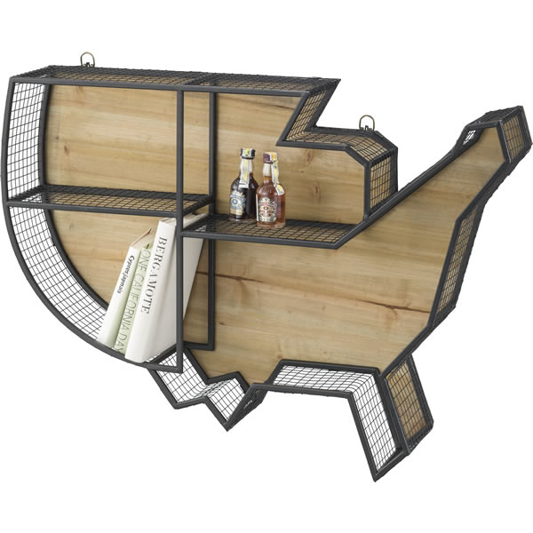 楽天市場】壁掛けシェルフ 1964マスタング レッド : キャルウイング