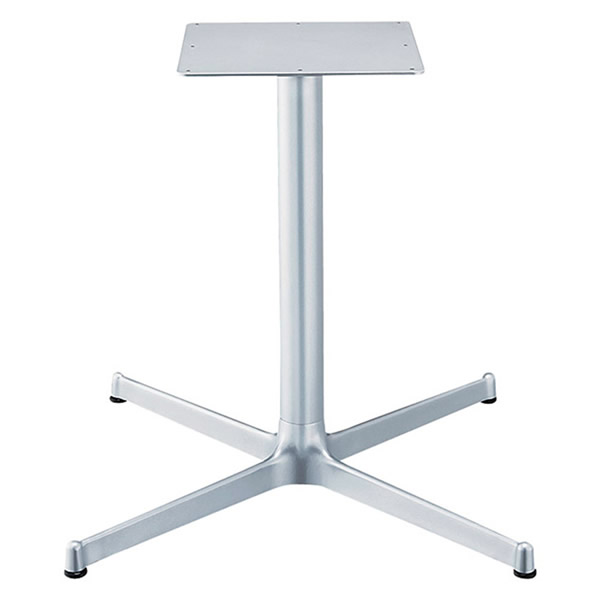 *業務用TABLE LEGシリーズ　Xベースタイプ　BX-31　アルミ鋳物X脚・黒塗装・シルバー塗装（ボルト方式）ポール60.5φ・天受300ロ　S・Lサイズ　700mmまで選択　700mm以上は別途お見積り