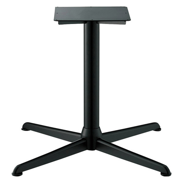 *御役目用TABLE LEGつづき物 X軍事基地手合い BX-32 スチール写真X脚・黒塗り付ける・しろがね色塗り付ける（雄捩子遣りくち）極点76.3φ・天受350ロ S・L大きさ 700粍まで選りわける 700粍以上は別途お積もり書き