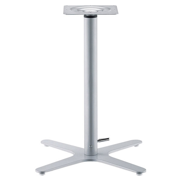 *御役目用TABLE LEGつづき物 GBX-1 屁っ放り昇降脚 アルミダイキャストX脚・黒塗り付ける・しろがね色塗り付ける極点60.5φ・天受240ロ 役立つこと：屁っ放り昇降式・H680～930粍（無座標軸合わせる）