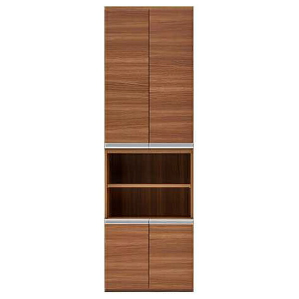 【ENTRANCE FURNITURE エントランスファニチャー　幅約60cm　2本重ね使用　キッチン収納　リビング収納　玄関収納　日本製　完成品　最上位等級規格製品：F★★★★　ECD-61H＆60L/リアルウォールナット