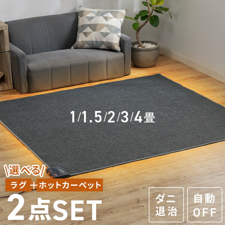 楽天市場】【激熱商品】ホットカーペット 3畳 本体 195×235 暖房