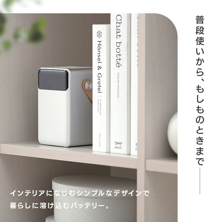 バッテリーステーション アイリスオーヤマ コンパクト 32000mAh USB type-C 防塵 防水 パソコン 充電可 LEDライト 防災 停電 アウトドア パソコン ポータブル電源 モバイルバッテリー 大容量 ミニ IBT-A32100-W *