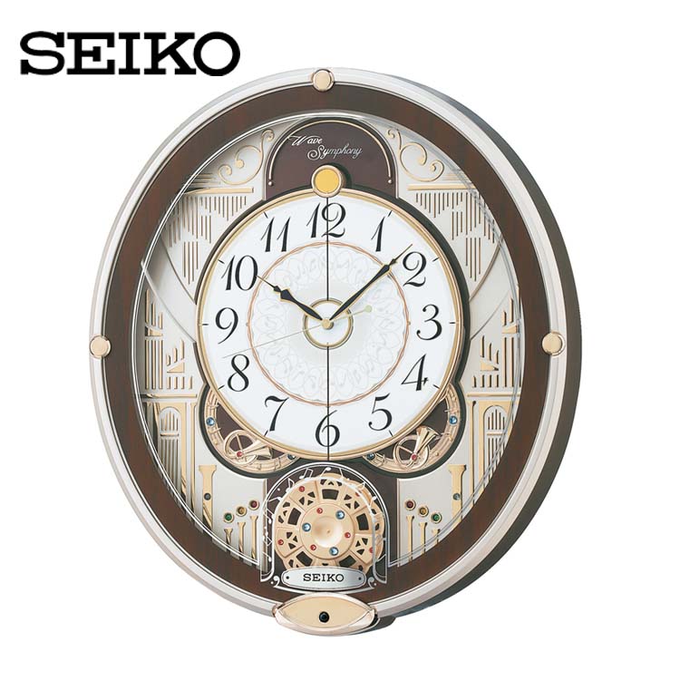 激安の 日時 4時間p10倍 電波からくり時計 Re577b Seiko 掛け時計 壁掛け からくり時計 電波時計 アナログ スイープ メロディ 音量調節 セイコークロック Tc 新生活 家具インテリア館 Viaa Gov Lv