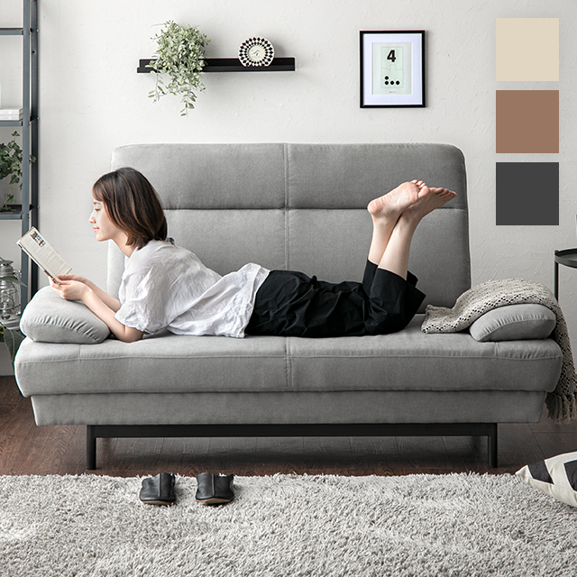 楽天市場】ハイバック リクライニングソファ フラット ソファ