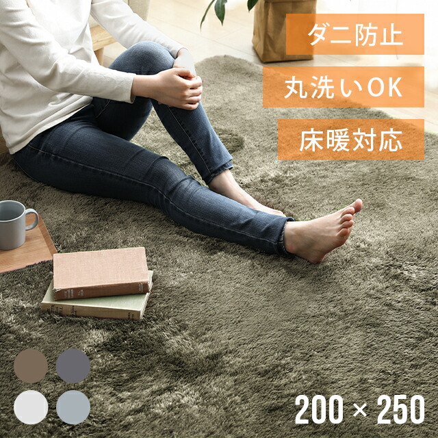 [クーポン券で5%OFF] シャギーラグ 引っ敷き 250×200 北欧 引っ敷き マイクロファイバーシャギー Z4糸 シャギー 引っ敷き 上滑り打ち切り 洗える 熱っぽい引っ敷き 冬用 夏用 緑であること rug 200×250 今めかしい オシャレ