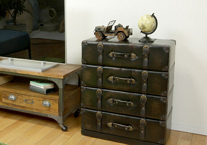 古いチェスト　引き出し4杯　タンス 1800239_2.jpg