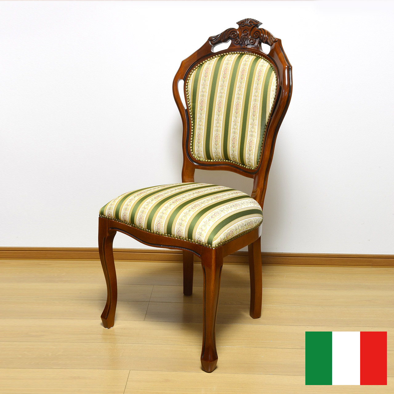 【貨物輸送無料】 イタリア製 女性議長 濃縮された縞模様緑であること  インポート調度品 晩ご飯女性議長 調度品 生まれながら木ひな形  ロココ調 古典派音楽調度品