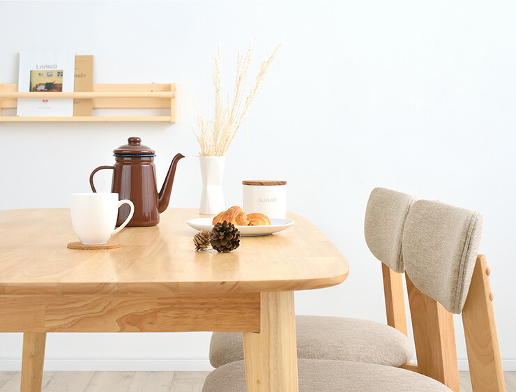 ダイニングテーブルCocotte2table(ココット2テーブル)幅135cmナチュラル