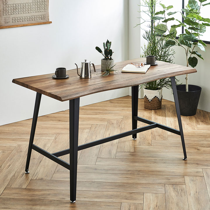 【7%OFFクーポン配布中】カウンターテーブル DT6015A 幅160cm 高さ90cm カウンターダイニング バーカウンター ハイテーブル ダイニングテーブル テーブル ハイデスク デスク ワークデスク 作業台 ウッド 木製 おしゃれ シンプル