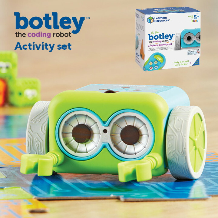 21新作モデル プログラミング ロボティクス 割引クーポン配布中 ラッピング無料 Ceマーク付き 77点セット ボットリー 7歳 6歳 5歳 プレゼント ギフト Stem教育 プログラミング Ler2935 幼児 小学生 おもちゃ アクティビティセット コーディングロボット Www