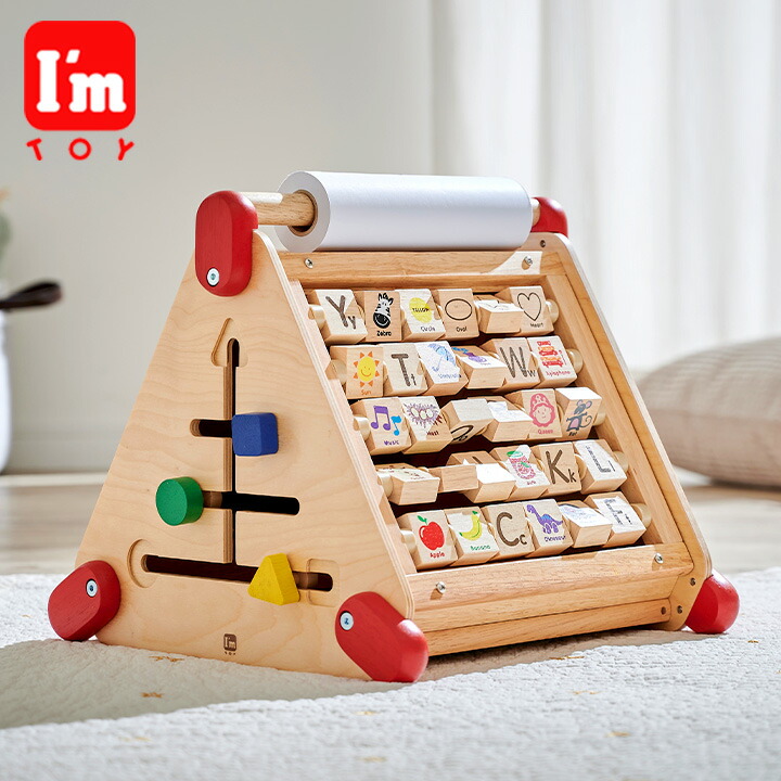 新作からsaleアイテム等お得な商品満載 人気 木のおもちゃ 木製 手遊び 知育 そろばん ホワイトボード おもちゃ アクティビティセンター 6in1 Series Toy 割引クーポン配布中 違う遊びで楽しめる五面体 Ceマーク付き I M 1歳 誕生日 プレゼント クリスマス 子供