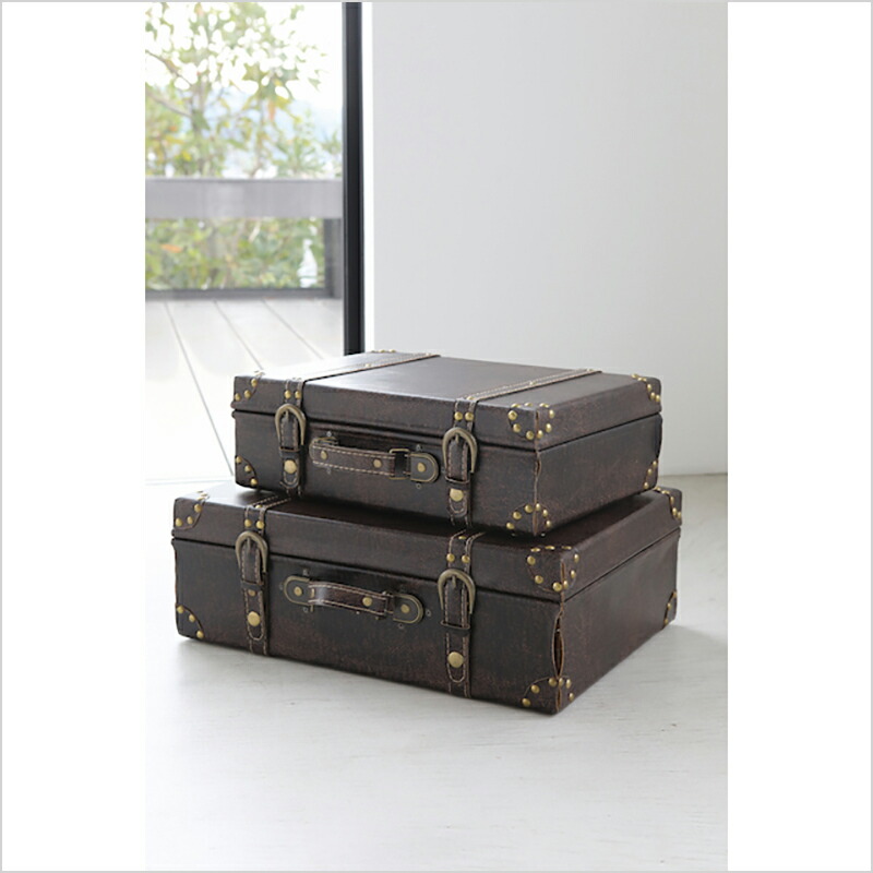 楽天市場】【送料無料】アンティーク雑貨 トランクボックス【コベント