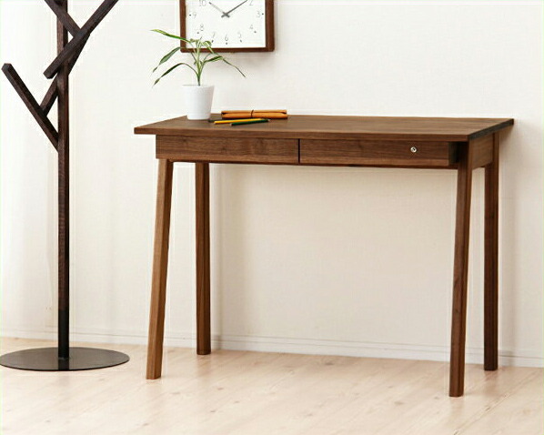 パソコンデスク 勉強机 ウォルナット調 楽天市場】デスク 110cm 奥行70cm ウォールナット 学習机 勉強机