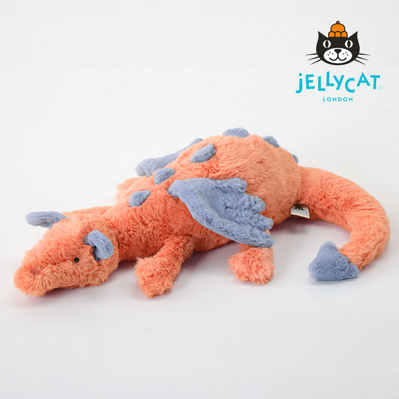 ジェリーキャット　スノードラゴン　約50cm　新品　タグ付き♪ Amazon.co.jp: Jellycat ジェリーキャット スノードラゴン 白 竜