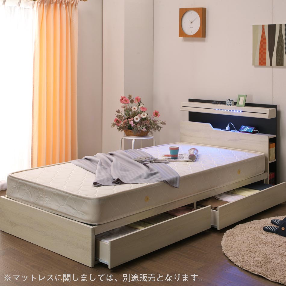 【送料無料】ベッド Ｓフレーム(BOX) 木製 脚 スノコベッド シンプル S シングル フレームのみ BOX シアトル SEATTLE