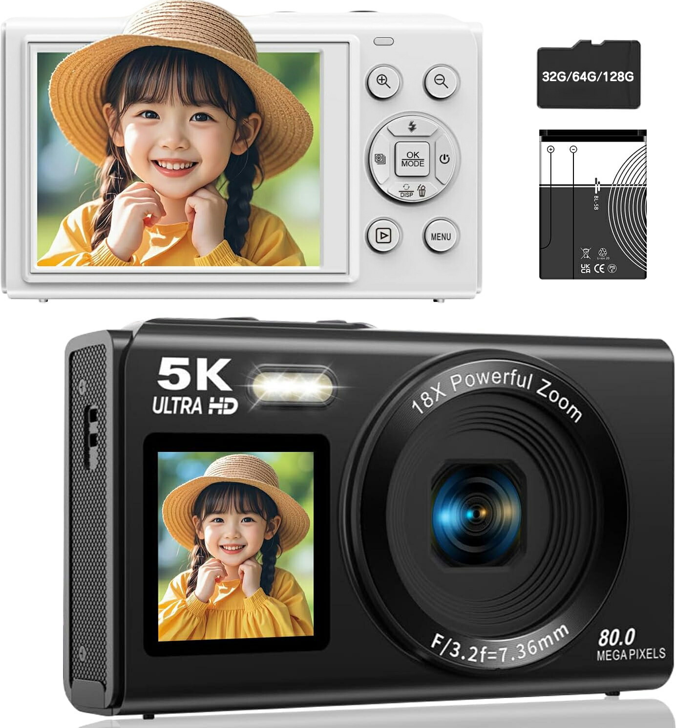 楽天市場】【SNSで話題沸騰】スマホに送れる デジタルカメラ 5K