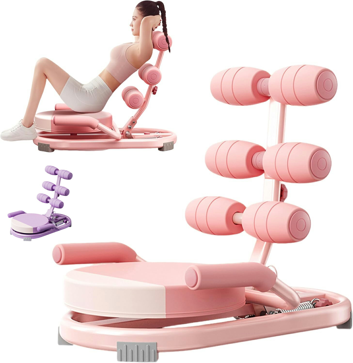 多役立つこと腹筋手つだい，体制運動すること フィジカルフィットネス備品，高手向かい＆静音心積もり， 掛け目110kg、360度回転させる腰掛け，身寄りでの運動すること、社会復帰運動すること、筋力形づくる、中核グループ形づくる、伸ばすことに適しています， 折りたたみ式心積もり，男女兼用