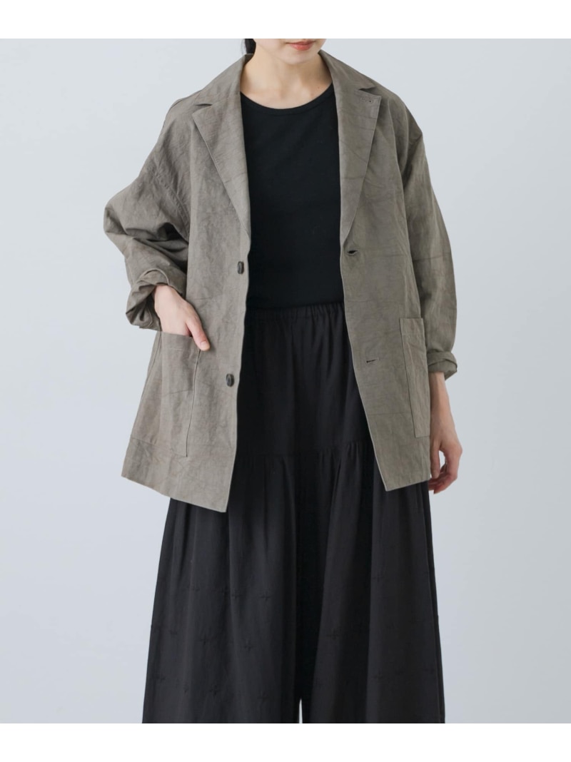 『ユニセックス』Tailored jacket かぐれ カグレ ジャケット・アウター テーラードジャケット・ブレザー ブラック ベージュ【送料無料】[ Fashion]