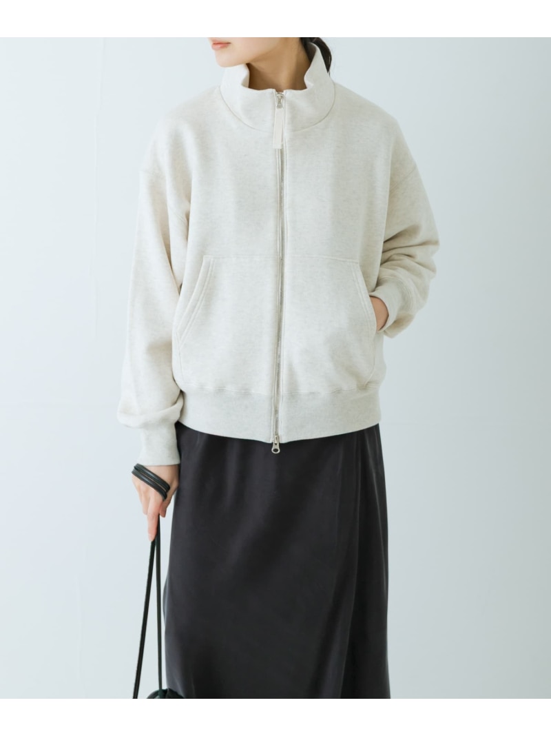 コットンスウェットスタンドジップ かぐれ カグレ トップス スウェット・トレーナー グレー【送料無料】[ Fashion]