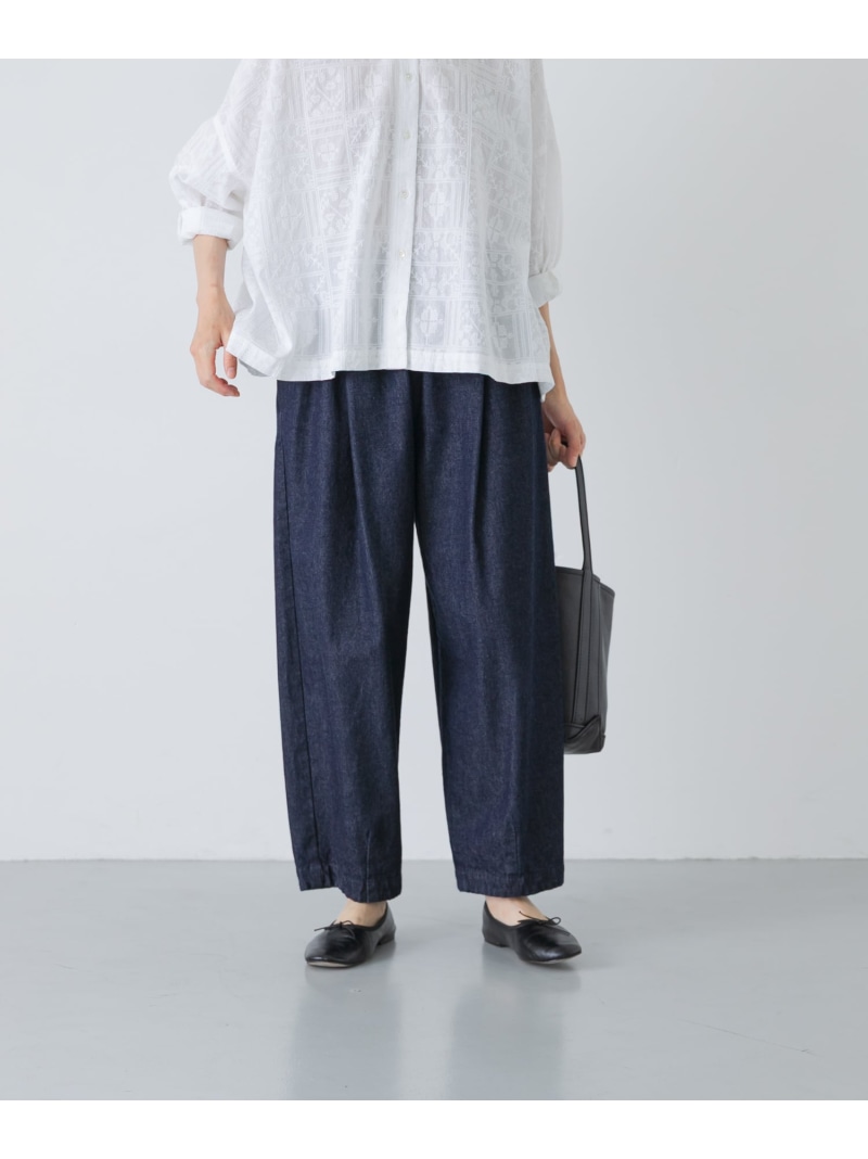 デニムクロップドパンツ かぐれ カグレ パンツ ジーンズ・デニムパンツ ブルー【送料無料】[ Fashion]