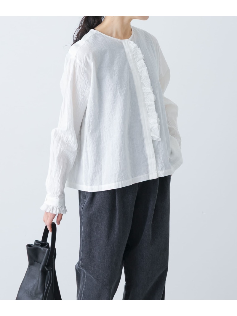 楽天市場】リネンクルーネックハーフスリーブ かぐれ カグレ トップス