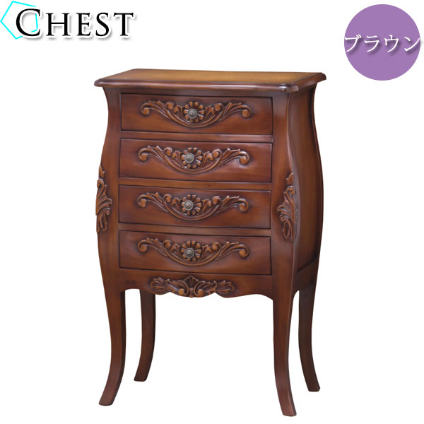 交換無料 タンス チェスト 寝室 リビング 一人暮 収納家具 サイドチェスト チェスト 4段 Kr 0086 レトロ 猫脚 姫系 ヨーロピアン アンティーク調 北欧 おしゃれ 可愛い ブラウン シンプル Dgb Gov Bf