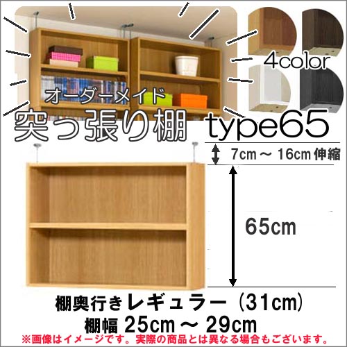 （百貨店大売り出し ）突っ張り棚（標準尺度）幅25～29 奥31珊用 Type65 高さ72～81珊 日本製 購入注文仕合わせ 仕合わせが大きさ購入注文できる 納める 木製 大静電容量 薄型 省間隔文字・納める調度品 本納める 2段 納める棚 書物棚 色つやボックス席 棚 新やって行く