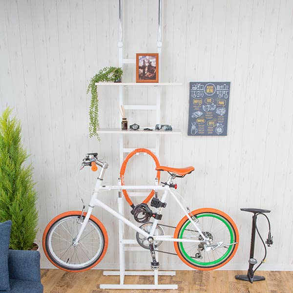 自転車 スタンド 室内 1台用 自転車用ディスプレイスタンド 収納 玄関収納 屋外収納 自転車スタンド ガレージ 室内で使える 突っ張り式 Bicycle Standrack Abrakadabra Debrecen Hu