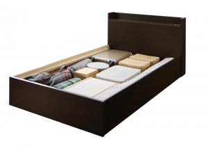 納める付き添い人寝台 シングル寝台 セミダブルベッド 収 布団 敷き布団 寝台ひな形のみ「マットレス皆無」 B手合い シングル 精神的な統合据え付ける付