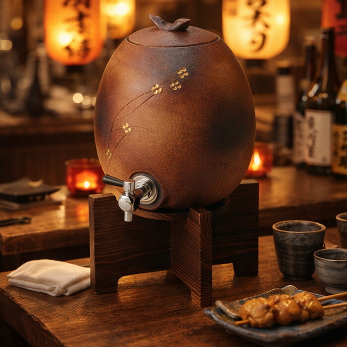 焼酎サーバー 3L 陶器 信楽焼 日本製 サーバー 和風 お酒 日本酒 焼酎 水 ウォーターサーバー 美味しくなる おすすめ おしゃれ 人気 父の日 高級 陶器製 プレゼント ギフト 新生活 結婚祝い 還暦祝い 退職祝い 誕生日 家庭用 業務用