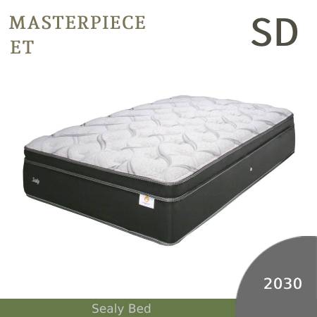 【シーリーベッド正規販売店】　マスターピースET　セミダブルサイズ（SD）マット長さ2030タイプ｜家具ストアー