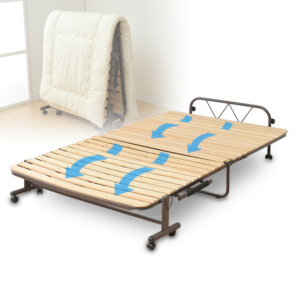 楽天市場 すのこベッド 折りたたみ セミダブル パイン材 Sbb 7sd Na ナチュラル 折りたたみベッド 山善 すのこ折りたたみベッド 折り畳みベッド 折りたたみベット 送料無料 山善 Yamazen ヤマゼン 1119p ｅ家具スタイル