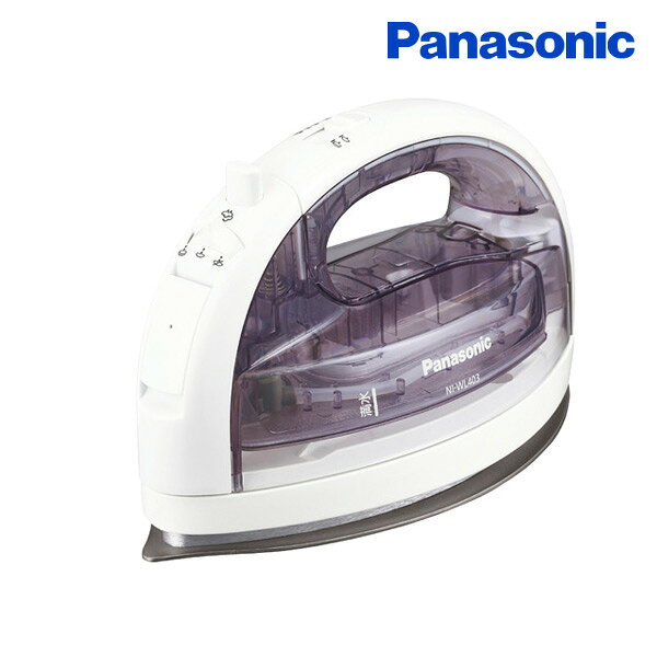 パナソニック(Panasonic) コードレス スチームアイロン NI-WL403-H クリアグレー コードレスアイロン 電気アイロン Wヘッドベース 