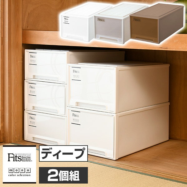 Kagustyle Same Color Two Set Closet Storing Drawer Storage Case