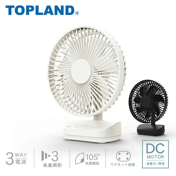 楽天市場】扇風機 どこでもFANTASTIC 自動首振りデスクファン 3WAY電源