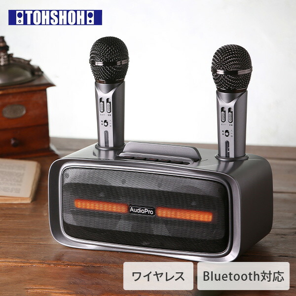 THOMSON カラオケセット 拡声器 ワイヤレスマイク2本付き Amazon | THOMSON カラオケセット 拡声器 ワイヤレスマイク2本